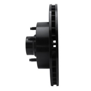 Dodge Ram 1500 Van Brake Rotor (1) - Front Left - R1 Concepts - Drilled & Slotted - Black - 2003